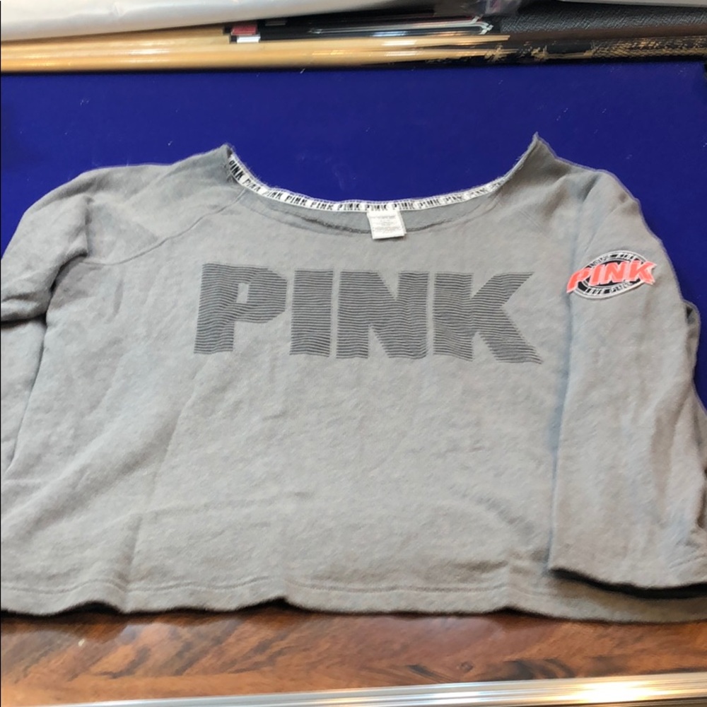 Pink sweater crop top